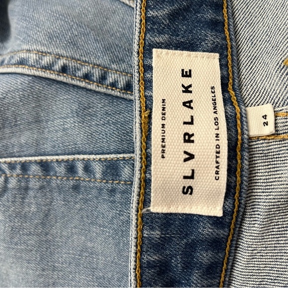SLVRLAKE Straight Leg Jeans Size 24 Made In USA NWT Minimalist Quiet Luxury - Picture 9 of 13